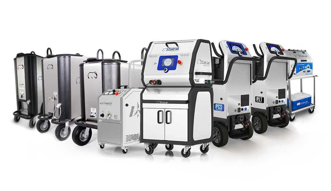 Nettoyeurs à jet froid à glace carbonique.